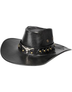Svart Cowboyhatt med Oxemblem