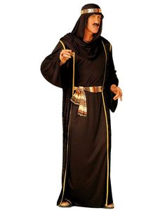 Arab Shejk Kostym - Svart