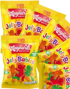 10 st Påsar med Bassetts Jelly Babies - Hel Låda 1300 gram