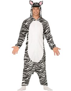 Zebra Kigurumi Unisex Dräkt
