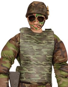 Kamouflage Maskeradväst (Barn)