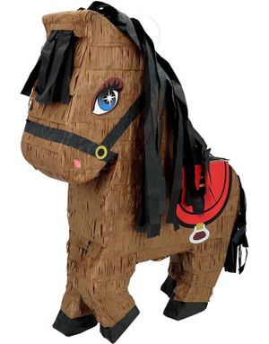 Brun Hest Piñata 45x33 cm