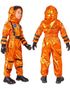 Orange Unisex Astronautkostyme til Barn - 5-7 ÅR