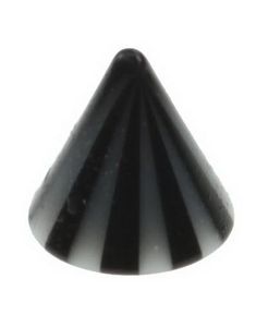 Stripete Spike Black - 3 mm Akrylkula till 1,2 mm stång