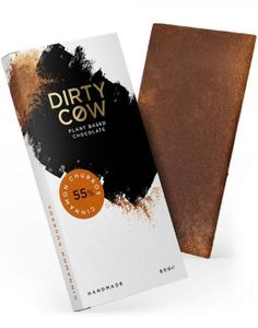 Dirty Cow Cinnamon Churros - Håndlaget Plantebasert Vegansk Sjokolade med Kanel 80 gram
