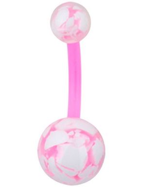 Konfektyr Rosa Navelpiercing