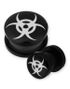 Biohazard - Svart Piercing Plugg