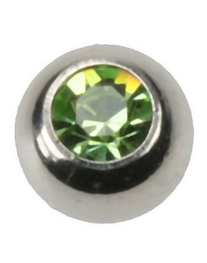 Big Green Stone - 8 mm Stålkula till 1,6 mm Stång - NB! Sidohål
