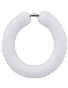 Silikon White Circle - Fejkpiercing