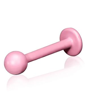 Ljusrosa Labret med Rund Kula - 1.2 x 8 mm