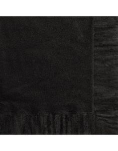 20 st Svarta Servetter 33x33 cm