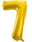 JUMBO Gullfarget Tallballonger 0-9 - 86 cm