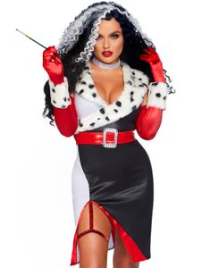 101 Dalmatiner Inspirerad Cruella De Vil Dräkt