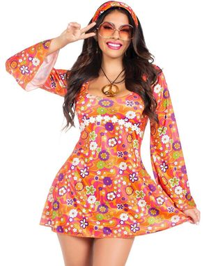 Hippie Chick Damemaskeraddräkt