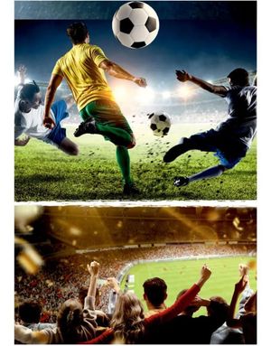 8 stk Fotball Godteposer/Papirposer Med Klistremerker - Kick It