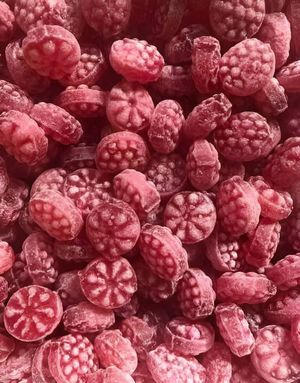 2 kg Grenna Gammeldags Bringebærsukkertøy 