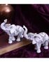 2 stk Elefantfigurer med Henna-Motiv 9 cm