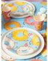  8 st Pappersassietter med Munkar/Donut Motiv 23 cm