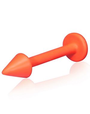 Orange Labret med Spikekula - 1.2 x 8 mm