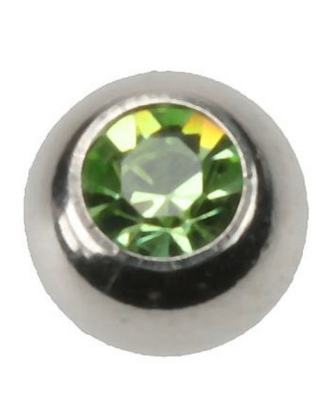 Big Green Stone - 8 mm Stålkula till 1,6 mm Stång - NB! Sidohål