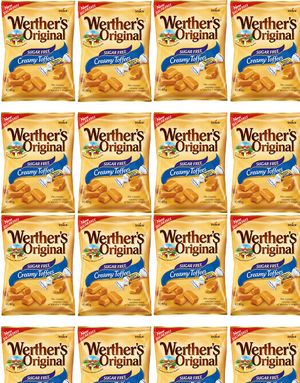 18 st Sockerfri Werthers Original Creamy Toffee - Hel låda 1440 gram