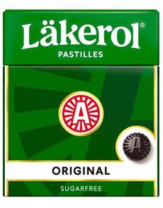 1 Läkerol Original Sockerfria sugtabletter med lakritssmak 25 gram