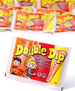 1 st Swizzels Dobble Dip Apelsin och Körsbär 19 gram