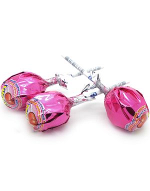 1 st Vidal Zoom Lollipops / Stor Klubba med Jordgubbssmak och Tuggis-Kärna