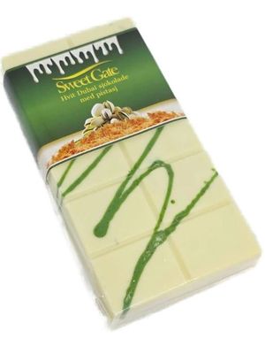 Sweet Gate Handgjord Vit Dubai Choklad med Pistage 210 gram