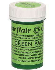 SugarFlair Grön Ätbar Färg - 20 gram