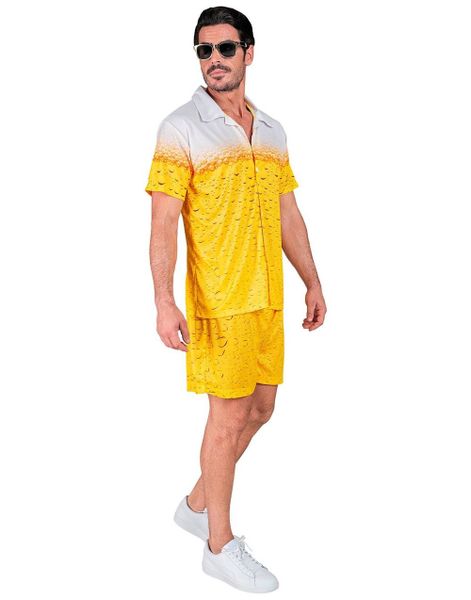 T-skjorte og Shorts med Ølmotiv til Voksen