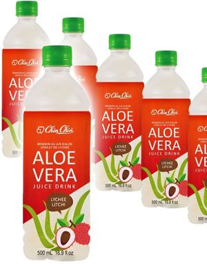24 st Aloe Vera And Lychee Juice Drink - Chin Chin - Hel Låda 12 Liter (Taiwan)