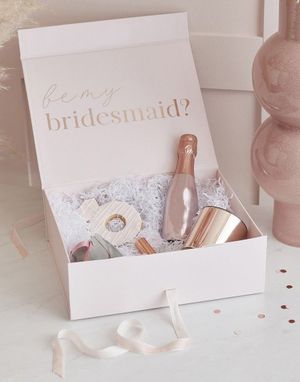 1 stk. "Will You Be My Bridesmaid?" - Blush Hen