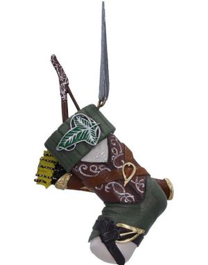 Hengende Lord of The Rings Legolas Sokk Dekorasjon med Tråd 8,8 cm