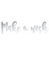 Silverfärgad DIY Make a Wish Banner 60 cm - Magisk Enhörning