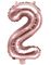 Rose Gullfarget Tallballonger 0-9 - 35 cm