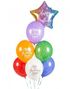 50 stk Happy Birthday To You Ballonger i Forskjellige Farger 30 cm