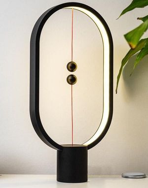 Hängande Balanslampa - Svart Magnetisk Designerlampa 40 cm