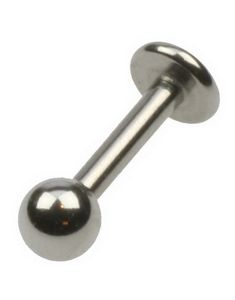 Silver Ball Labrett Piercing