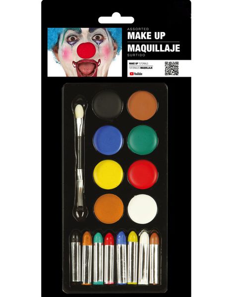Sminkset med Palett, Stift och Pensel