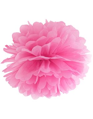 Mörk Rosa Pom Pom 35 cm