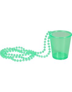 Neon Grønn Shotglass med Perlekjede
