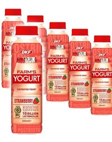 1794268800_520 st OKF Farm's Yoghurt Jordgubb - Dryckesyoghurt Med Jordgubbssmak - Helt Fall 20x350 ml (Korea)