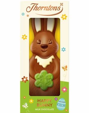 Thorntons Happy Bunny Milk Chocolate - Stor Kaninformet Melkesjokoladefigur 90 gram