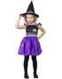 Stitch Witch - Lila Häxdräkt med hatt för barn