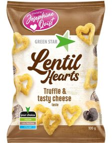 Green Star Linsehjerter Tryffel & Tasty Cheese - Veganska Linchips 100 gram