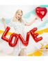 Love - Röd Blockbokstav Folieballong 73x59 cm