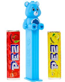 Grumpy Bear - Care Bears Pez-hållare med 2 Pez-paket