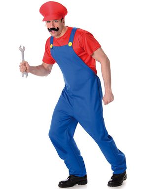 Mario Inspirerad Herrkostym