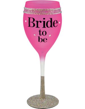 Bride to Be Drinkglas dekorerat med Stenar